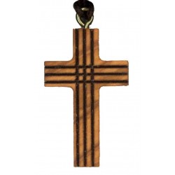 Cross on cord  45 mm  Olive...