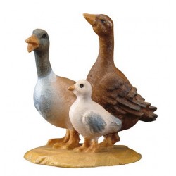 Geese Group  : Wood carved...