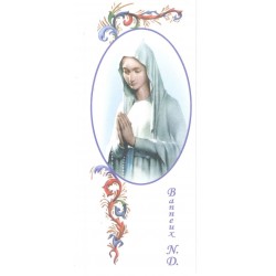 Bookmark 15 x 6 cm our Lady...