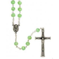 Crystal Rosary  Green  Jewel