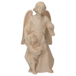 Statue en bois sculpté Ange...