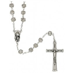 Rosary Rhinestone Silver Jewel