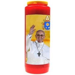 9 days candle / red / Pope...