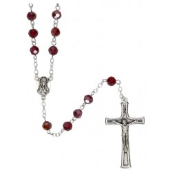 Crystal rosary  Garnet Jewel