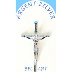 Croix Argent - avec Christ...