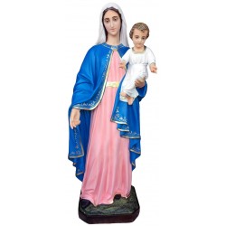 Statue virgin child with...