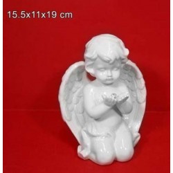 Angel in white porcelain 19 cm