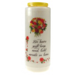 9 days candle / white / Een...