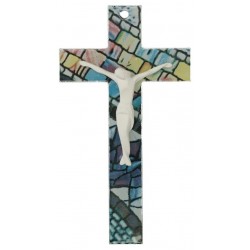 Wall cross in glass mosaic...