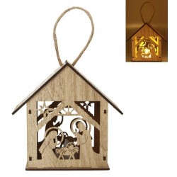 Wooden lantern with...