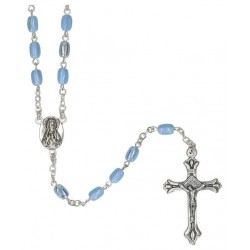 Rosary  Light Blue Iridescent