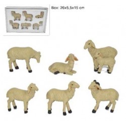 Bag 6 Sheep For figures  20 cm