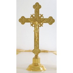 Croix d'autel dorée-Hauteur...