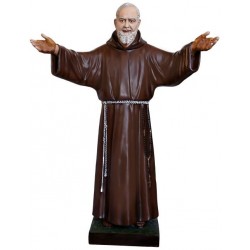 Statue Padre Pio open arms...