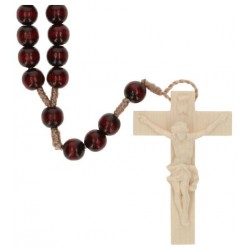 Rosary rope  Red Wood  L35 cm