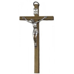 Kruisbeeld - 12 cm - Hout
