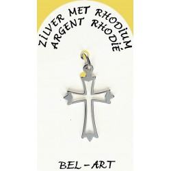 Croix Argent Rhodié - 23 X...