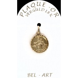 Medaille plaqué-goud -...