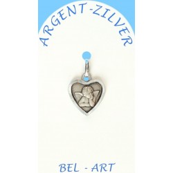 Medaille Zilver Hart engel...