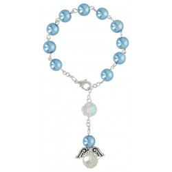Rosary Angel  Blue  Crystal...