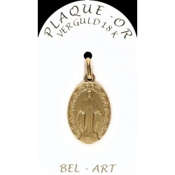 Medaille plaqué-goud -...