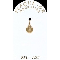 Medaille plaqué-goud -...