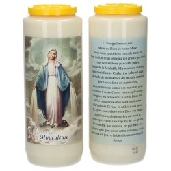 9 days candle / white /...