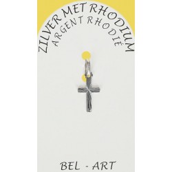 Rhodium Silver Cross  11 X...
