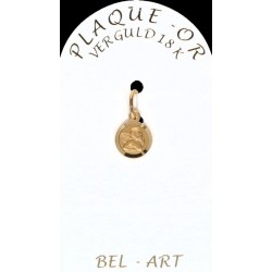 Medaille plaqué-goud -...