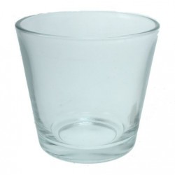 Bougeoir Verre Conique Ht 7...