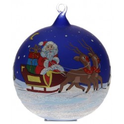 Kerstbal          Blauw Met...