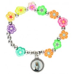 Elastic bracelet flowers