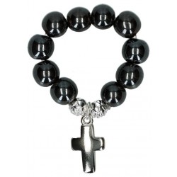 Rosary  Hematite  Cross