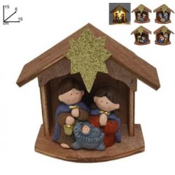 Crèche de Noël avec 3...