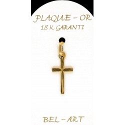 Cross Plated Gold  18 X 10 mm