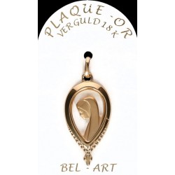 Medal plated gold Virgin 28...