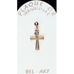 Kruisje plaqué-goud 15 X 10 mm
