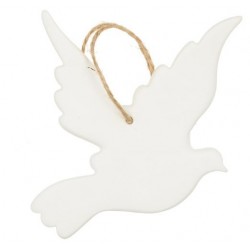Duif om te hangen in witte...
