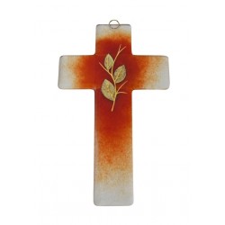 Croix murale en verre 20 x...