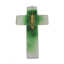 Glazen kruis 20 x 12 cm...