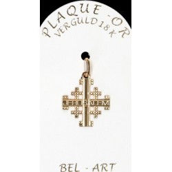 Cross Plated Gold Jerusalem...