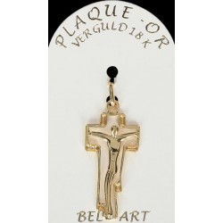 Cross Plated Gold  28 X 14 mm