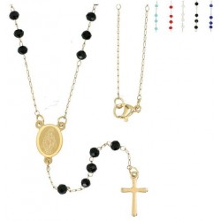 Collier croix/médaille N.D...