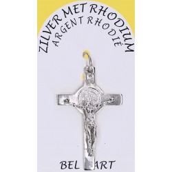 Rhodium Silver Cross St....