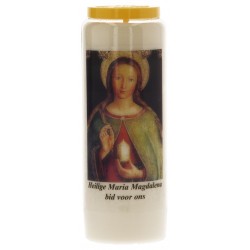 Noveenkaars / wit / H Maria...