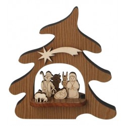Nativity with wooden tree H...