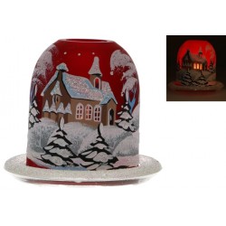 Kerstcandelaar rood  +...
