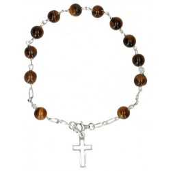 Silver bracelet with tiger...