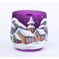 Photophore de Noël violet 6...