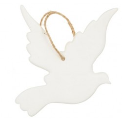 Duif om te hangen in witte...